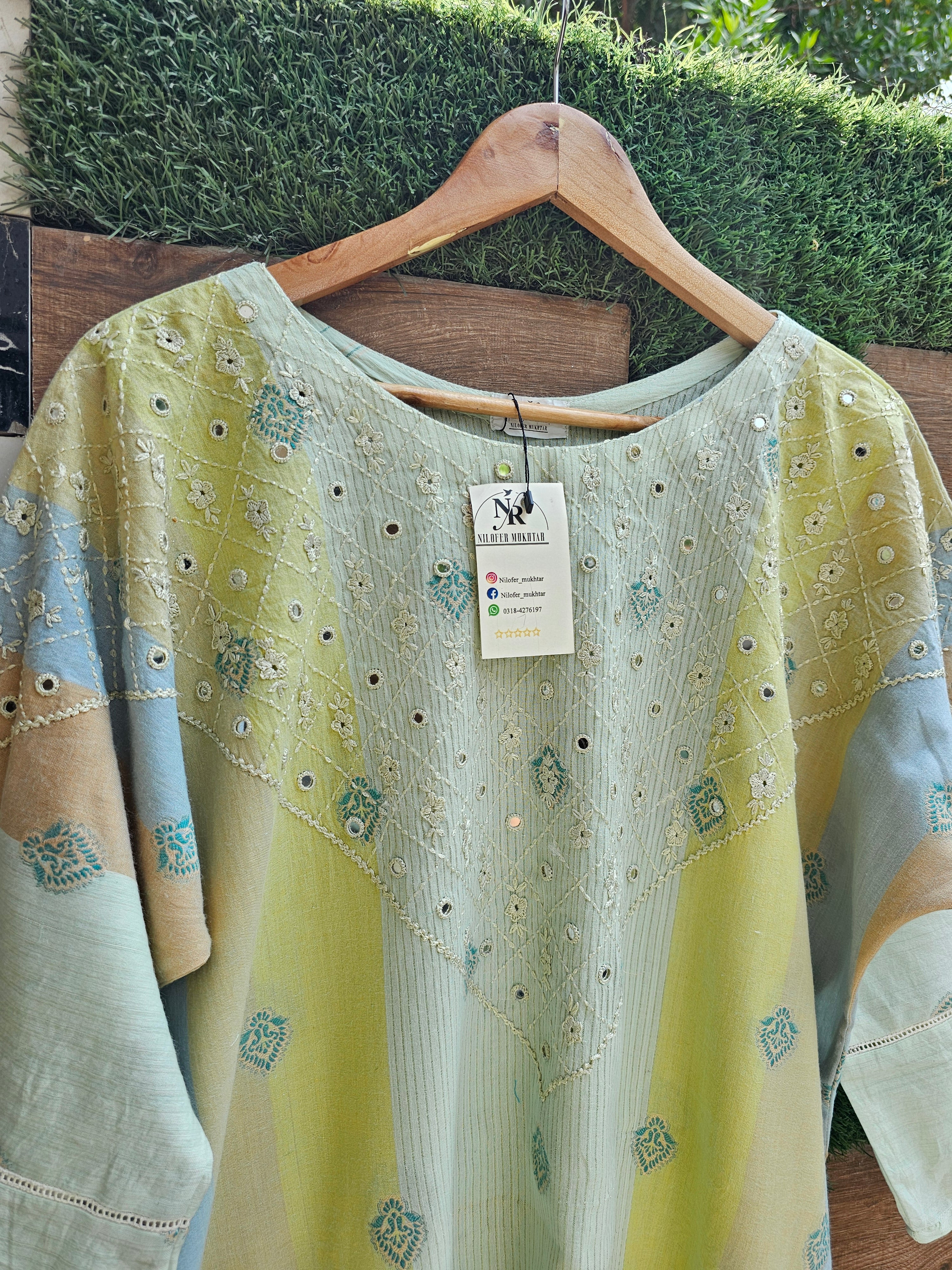 Summer Bloom Mirror-Work Lawn