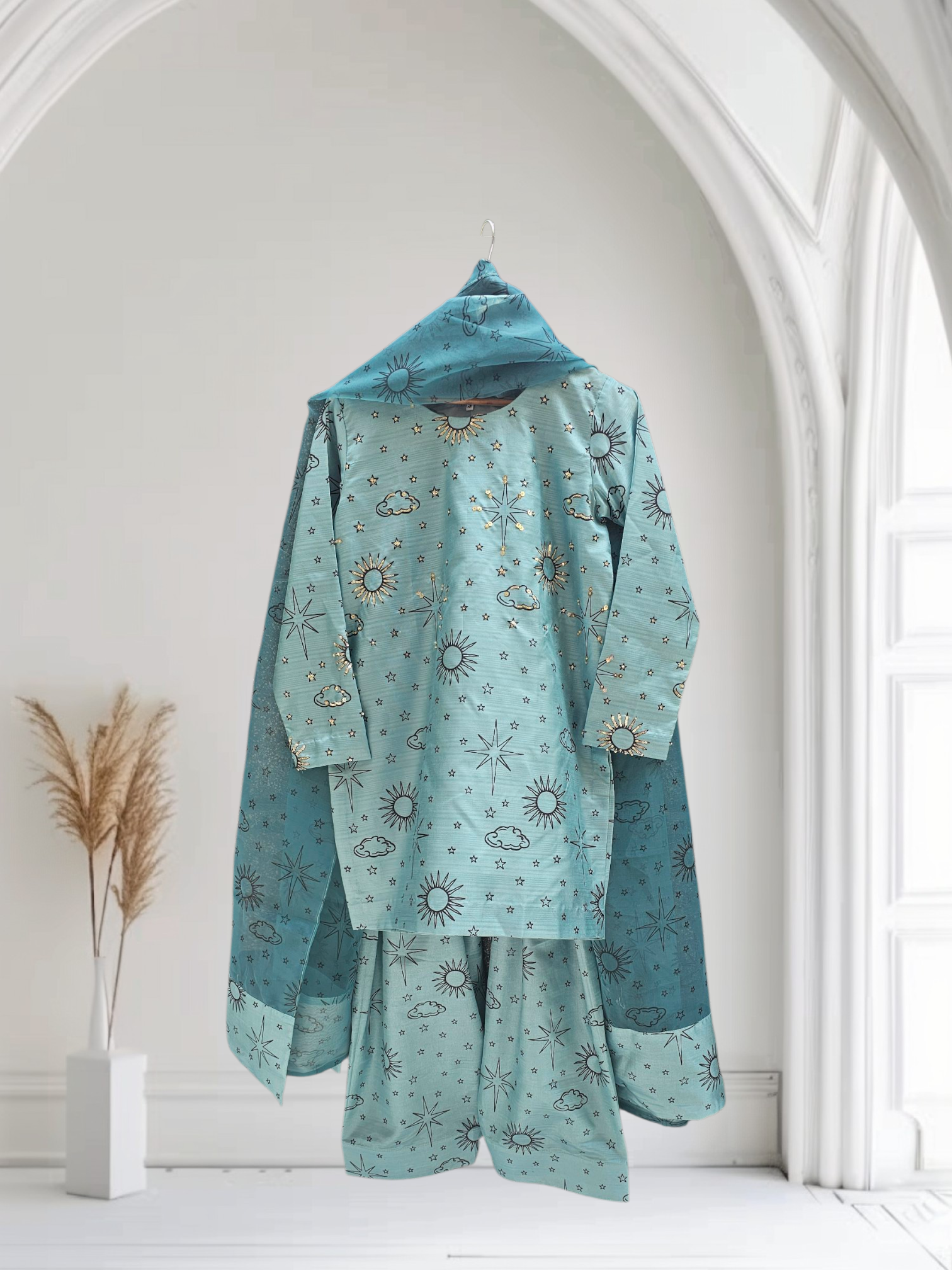 Celestial Sky Blue Co-Ord Set