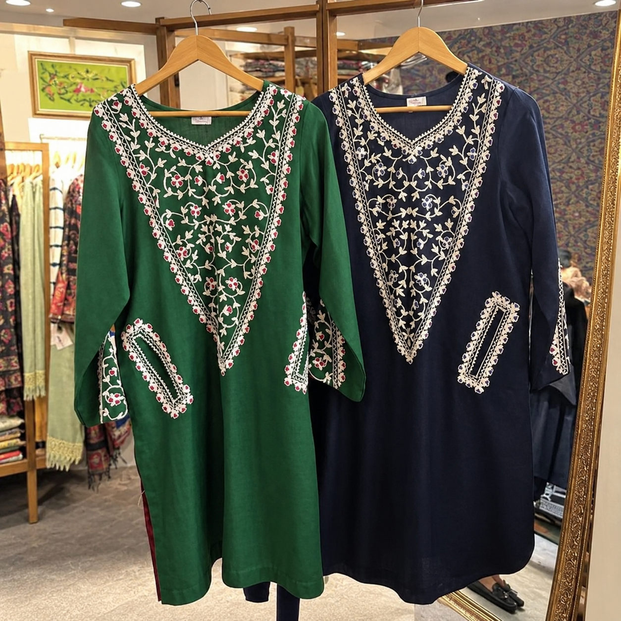 Winter Heritage – Embroidered Pashmina Kurta