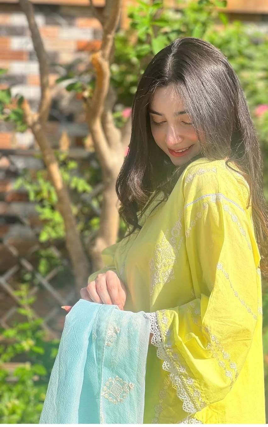 Lemon Breeze Embroidered Lawn Suit