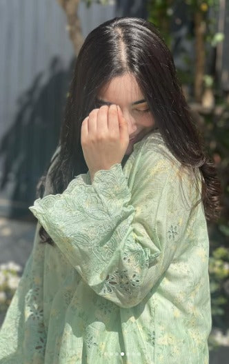Mint Breeze Embroidered Lawn Co-Ord Set