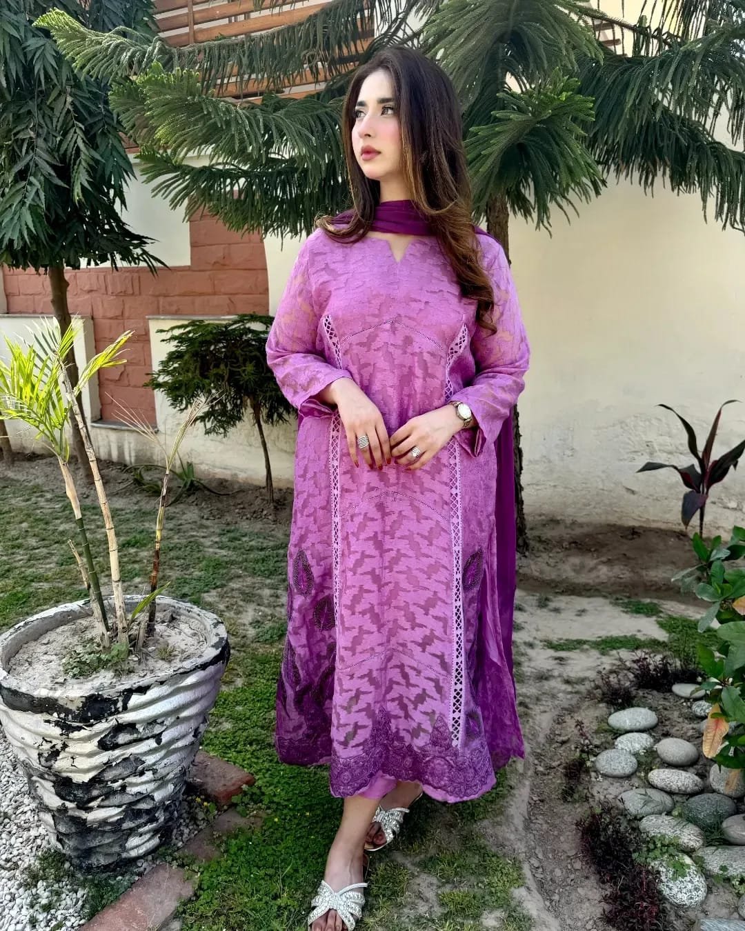 Second image of 3 Peace Dress (Purple)