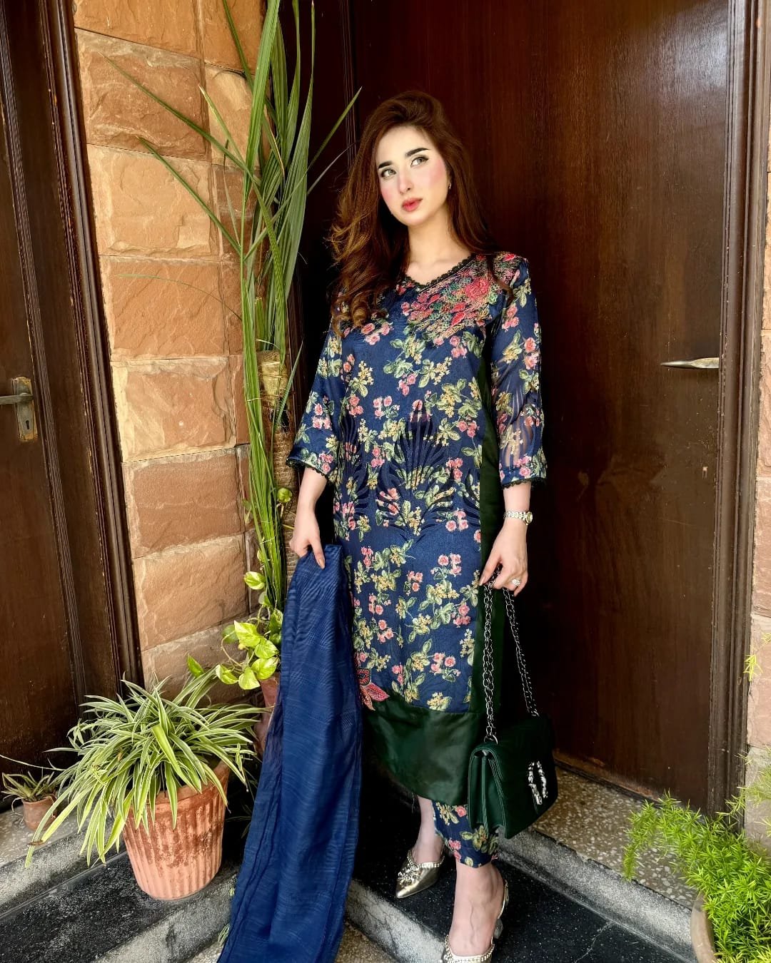 Second image of 3 Peace Dress (Navy Blue)