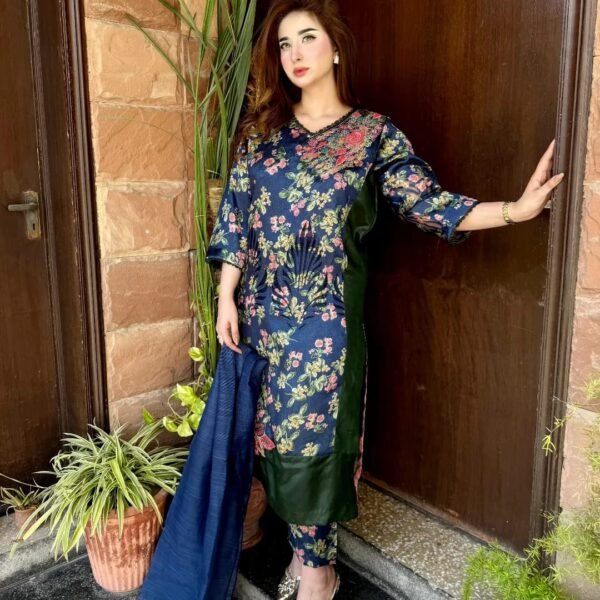 3 Peace Dress (Navy Blue)