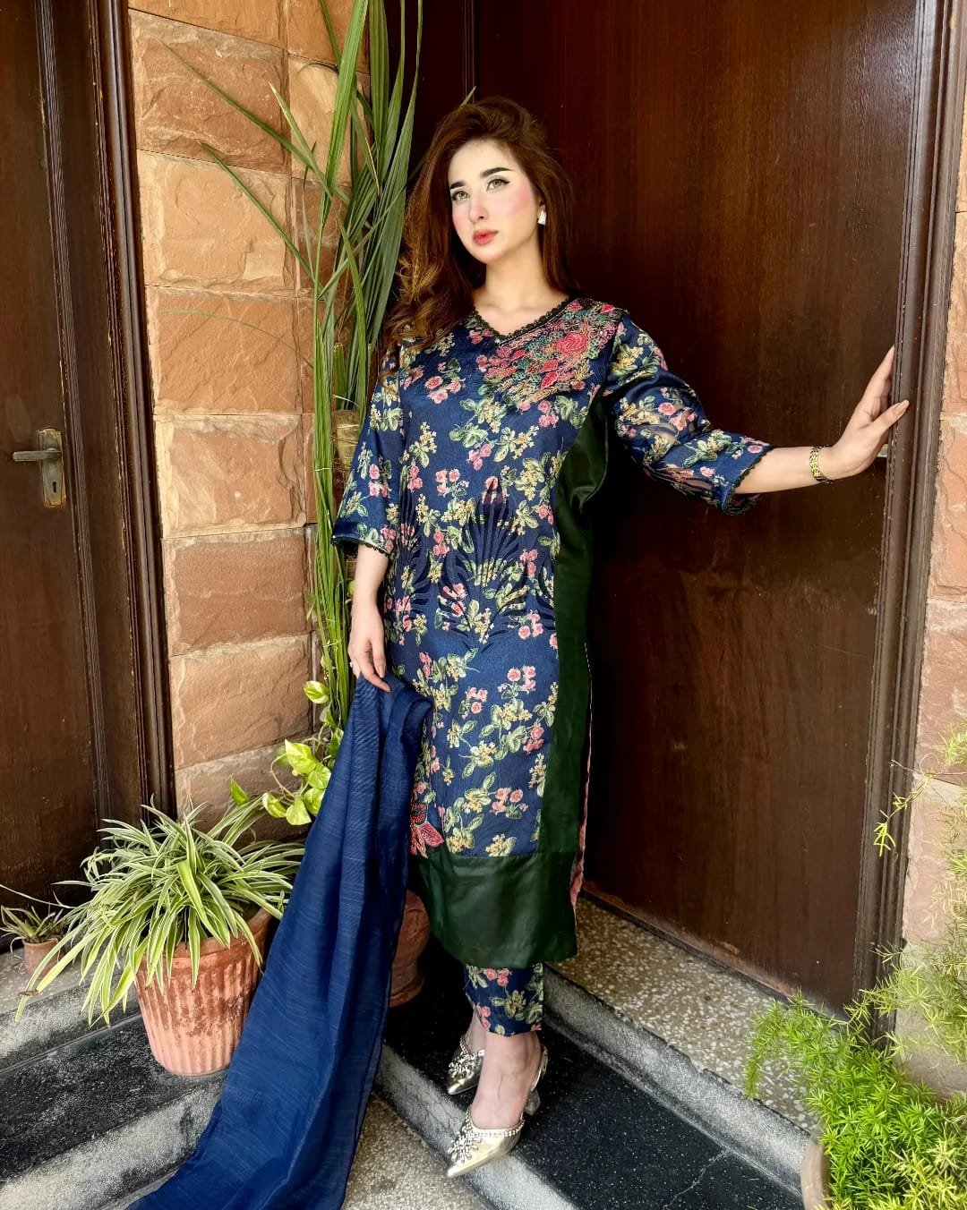 3 Peace Dress (Navy Blue)