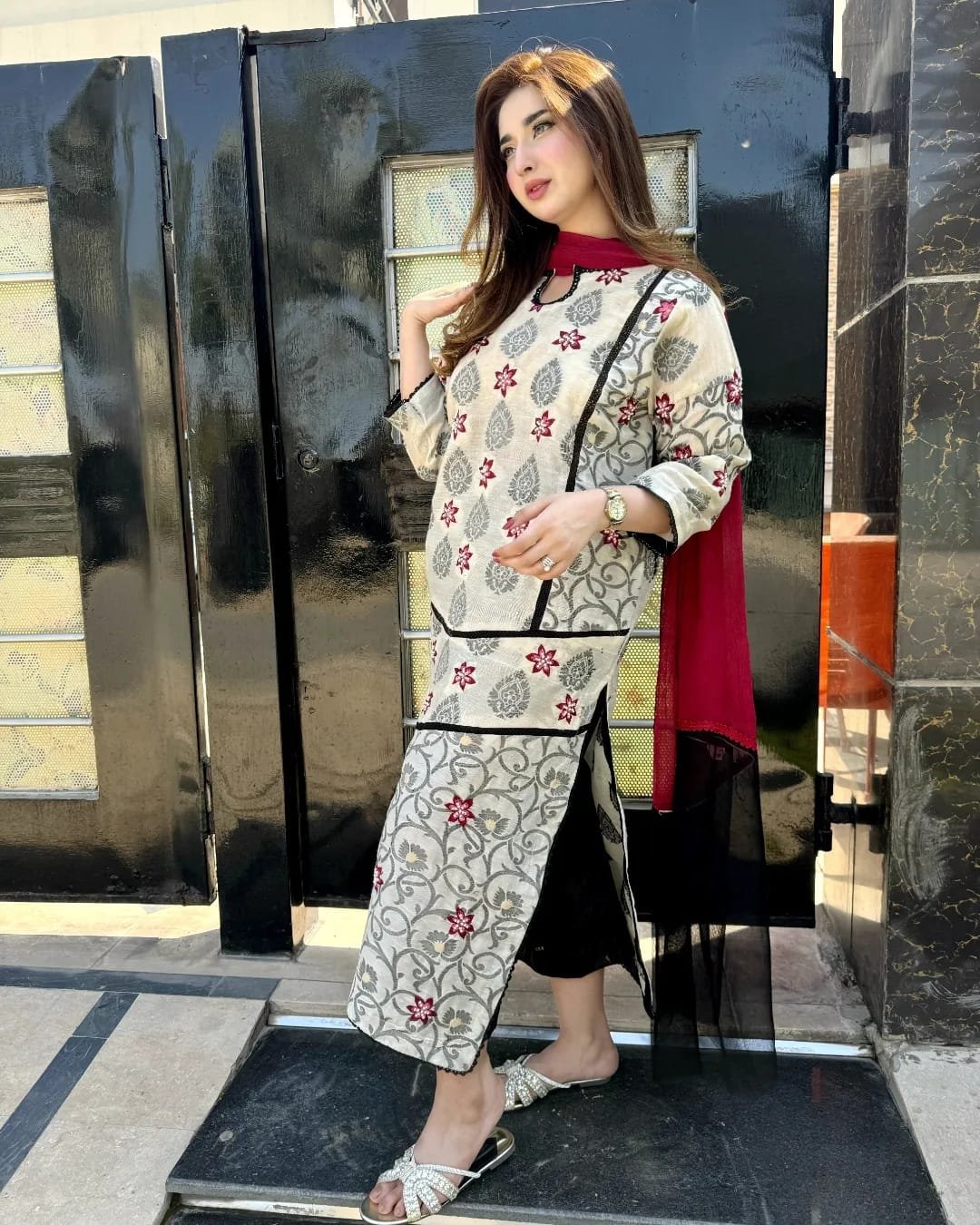 Second image of 3 Peace Dress (Grey)