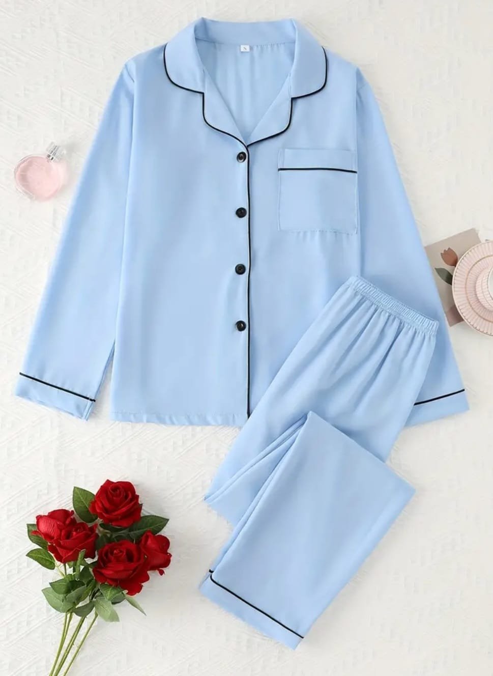 Women Sleepwear, Sky Blue