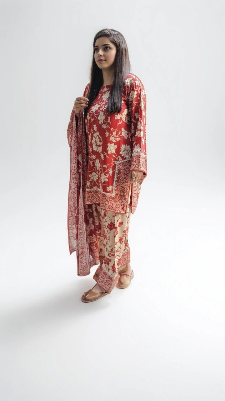 Second image of Summer Collection 3 Peace Dress (Red)