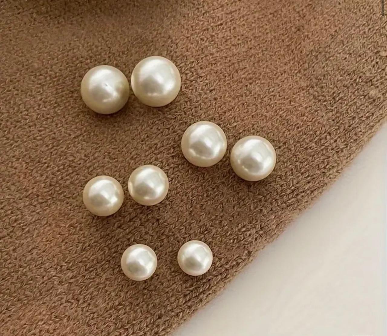 5 BUSINESS DAYS 10pcs Minimalist Style Faux Imitation Pearl Earrings