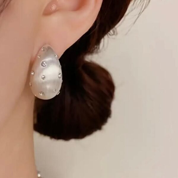 5 BUSINESS DAYS A Pair of Unique And Stylish Metal Brushed Earrings