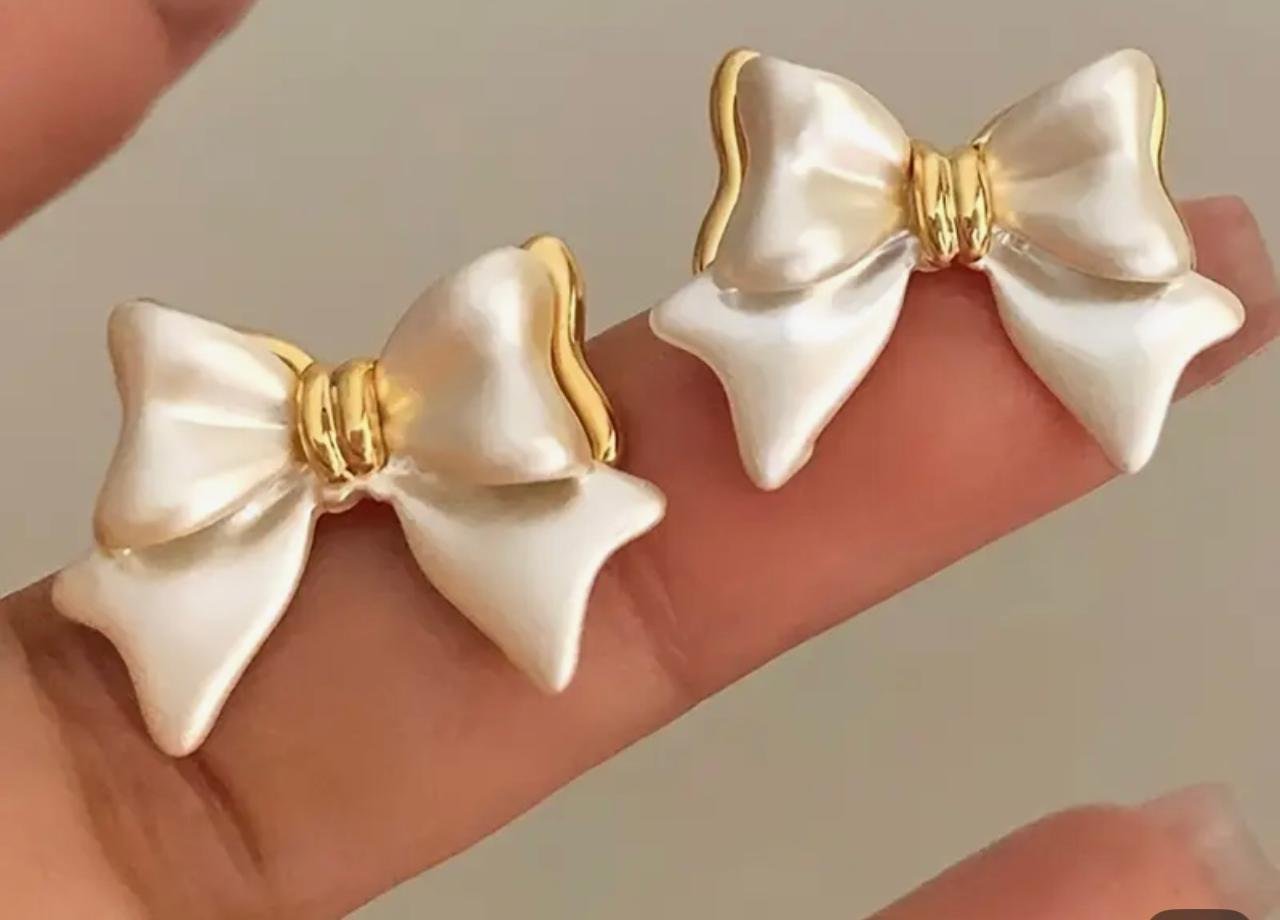 Elegant French Inspired Simple Chic Bow Earrings