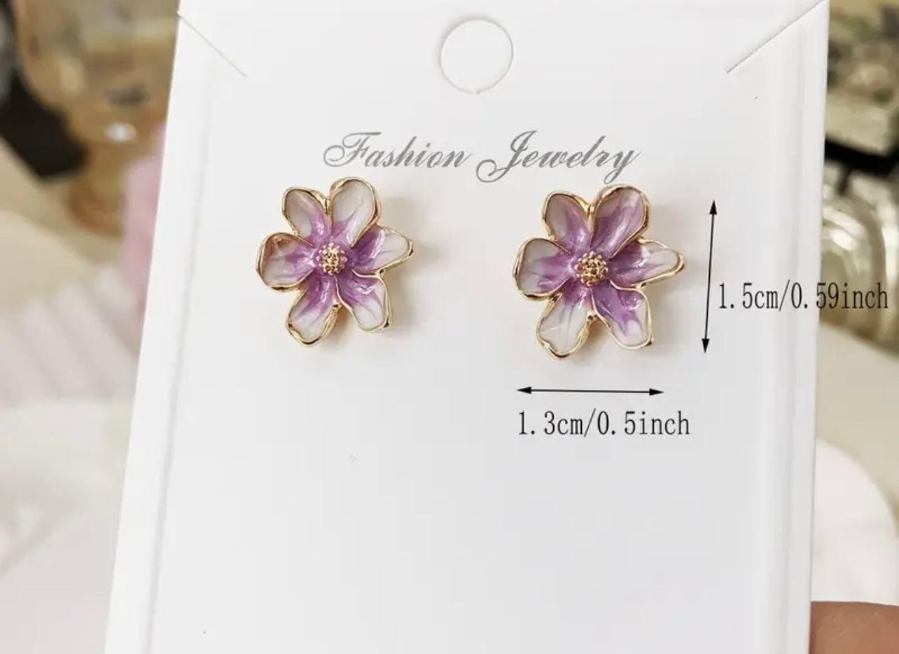 Second image of Floral Earrings