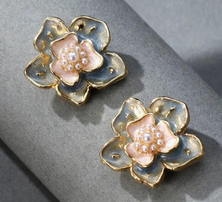 Second image of Floral Earrings