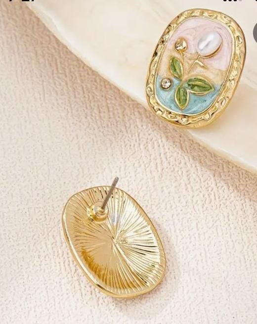 Second image of Floral Earrings