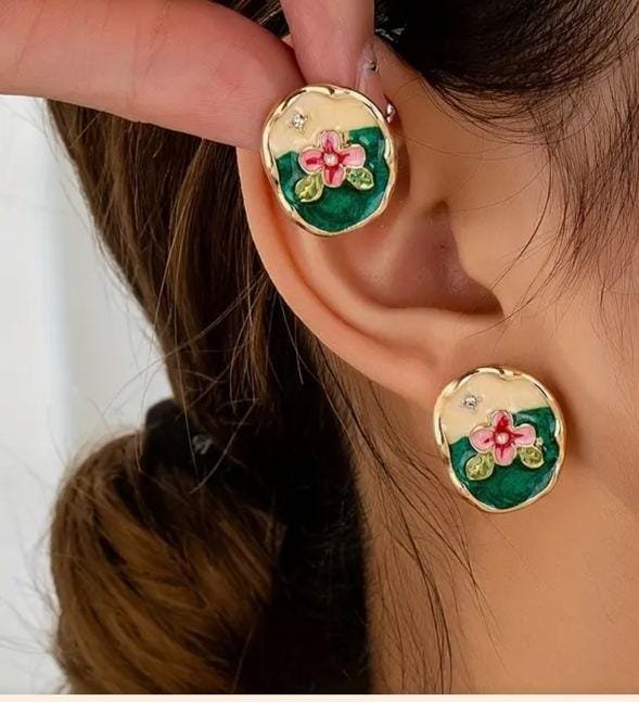 Second image of Floral Earrings